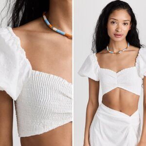 ✨ Peixoto Louisa Crop Top White XS ✨